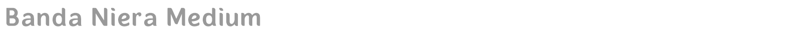 Banda Niera font preview